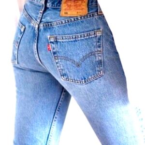 VINTAGE,Levi's 550,Relaxed,Super Stretch,Jeans with Straight,Tapered Legs🦋🦋🦋